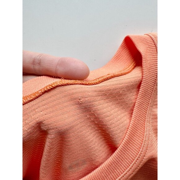 LULULEMON Swiftly Breathe Golden Apricot Orange Short Sleeve T-Shirt, Size 4 - Picture 12 of 16